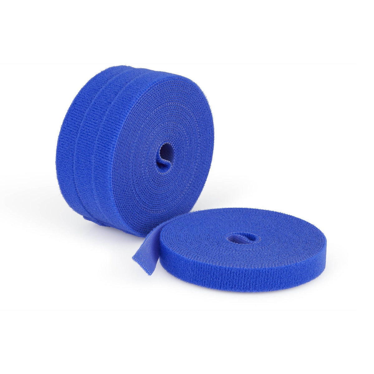 Startech.Com Pack De 4 4,6 M Cinta De Velcro-Grossrollen, 12,7 Mm Ancho, Azul, Zuschneidbare Y Reutilizable Brida Para Cables, Klettverschlussband De Stoff, Brida Para Cables Con Cierre De Velcro, Universal, Azul