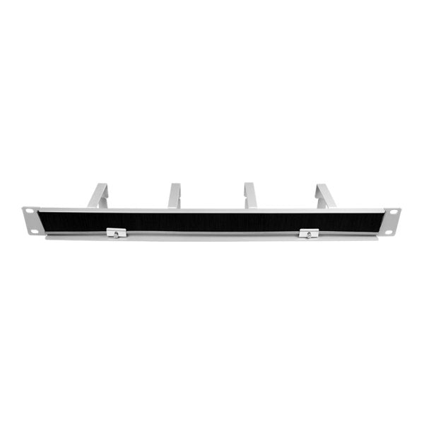 Panel De Gemión De Cables Logilink De 19", 4 Soportes De Acero Y Tira De Cepillos