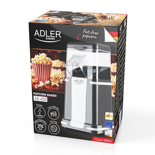 EAN 5905575903365 - Adler AD 4511 palomitas de maiz poppers Gris 3 min 1200 W imagen 7
