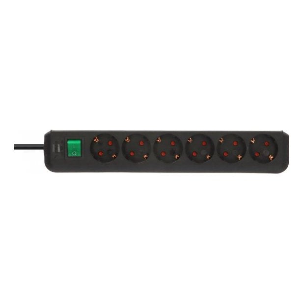 EAN 4007123133130 - Brennenstuhl 1159500400 base múltiple 3 m 6 salidas AC Interior Negro imagen 3
