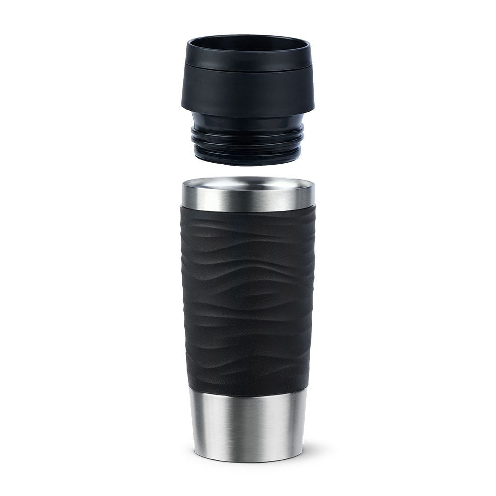 EAN 4009049545073 - EMSA Travel Mug Waves 36 ml Negro, Acero inoxidable imagen 3