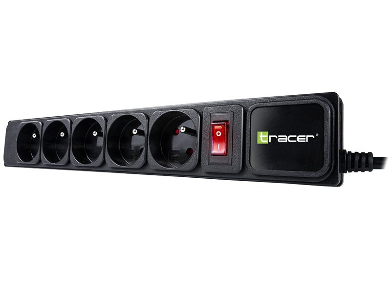 EAN 5907512866870 - Tracer PowerGear Negro 5 salidas AC 1,5 m imagen 3