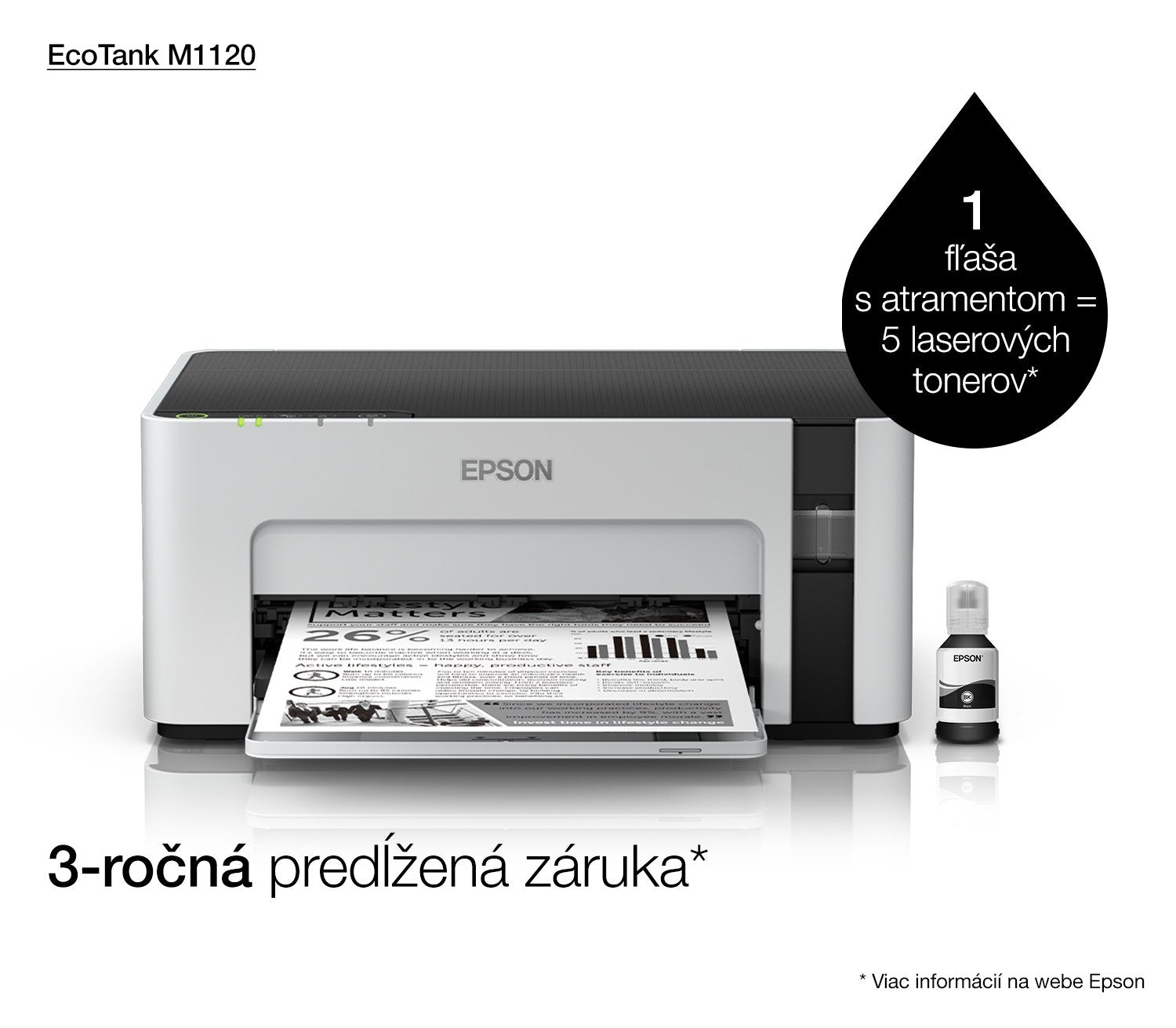 Epson Ecotank M1120 Impresora De Inyección De Tinta 1440 X 720 Dpi A4 Wifi