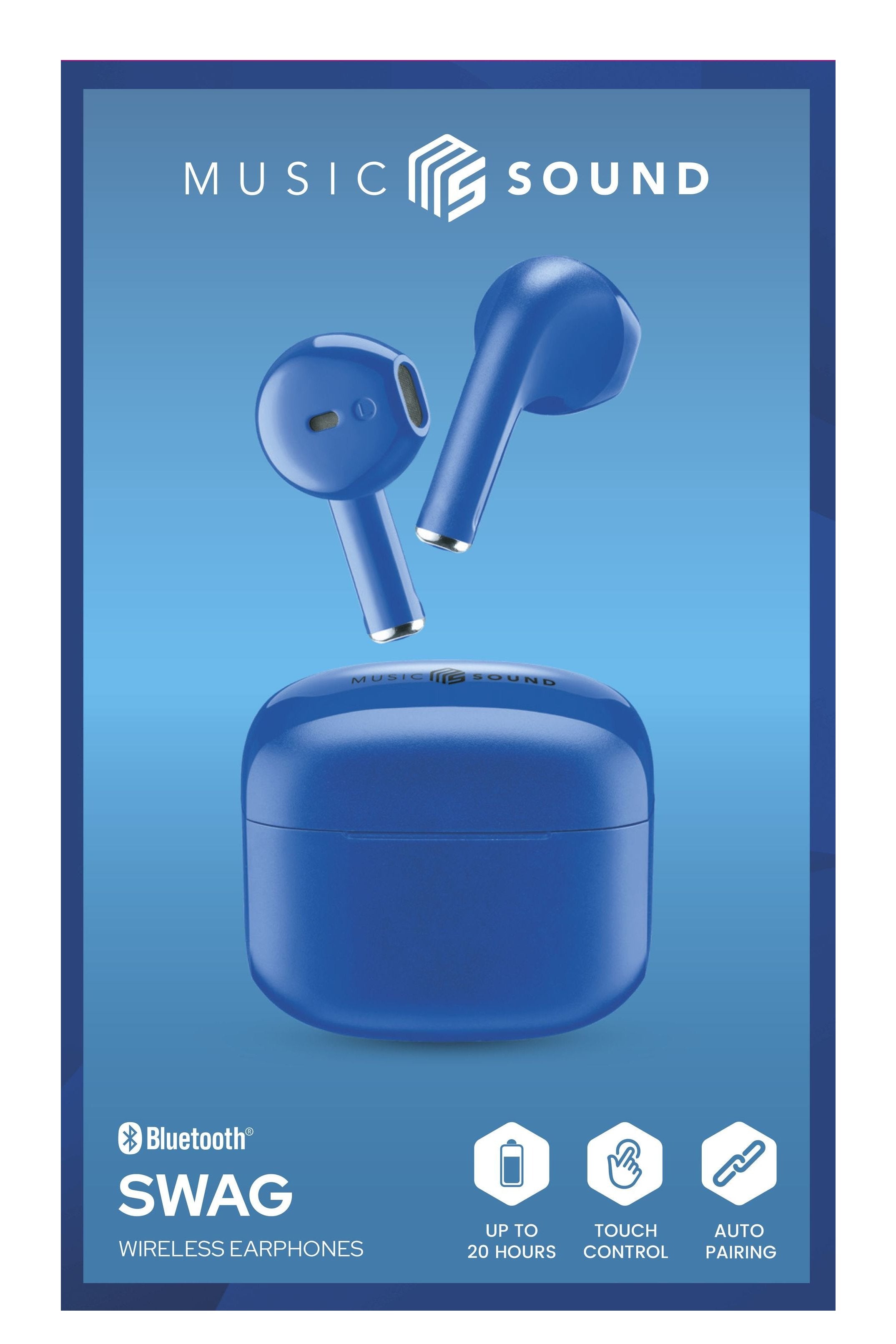 EAN 8018080454769 - Music Sound Swag Auriculares True Wireless Stereo (TWS) Dentro de oído Llamadas/Música Azul imagen 4