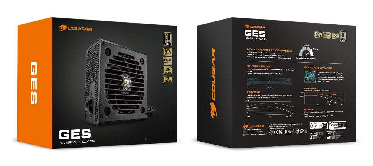 EAN 4710483779411 - COUGAR GES 750 unidad de fuente de alimentación 750 W 20+4 pin ATX ATX Negro imagen 9