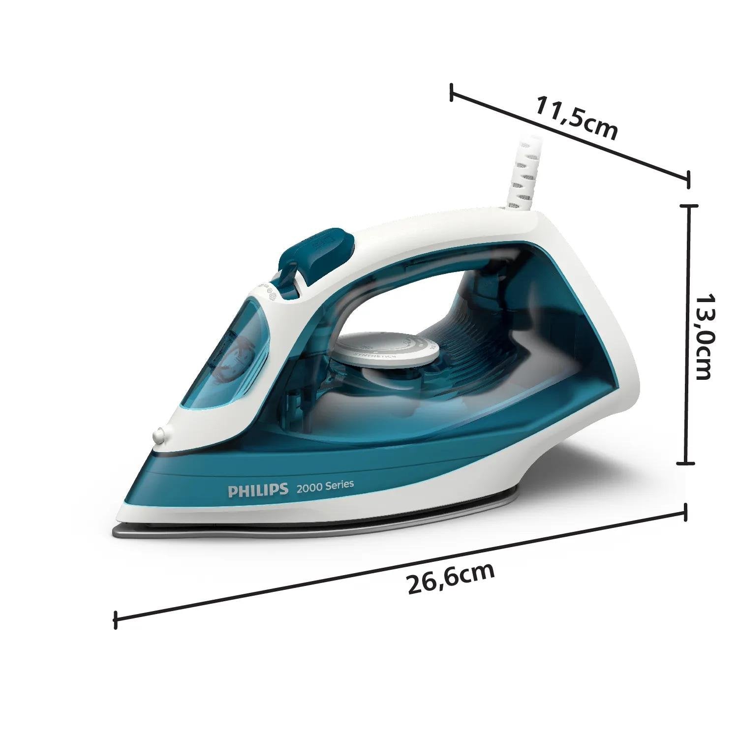 EAN 8720389044601 - Philips 2000 series DST2020/90 plancha Plancha a vapor Suela de cerámica 2000 W Color aguamarina imagen 6