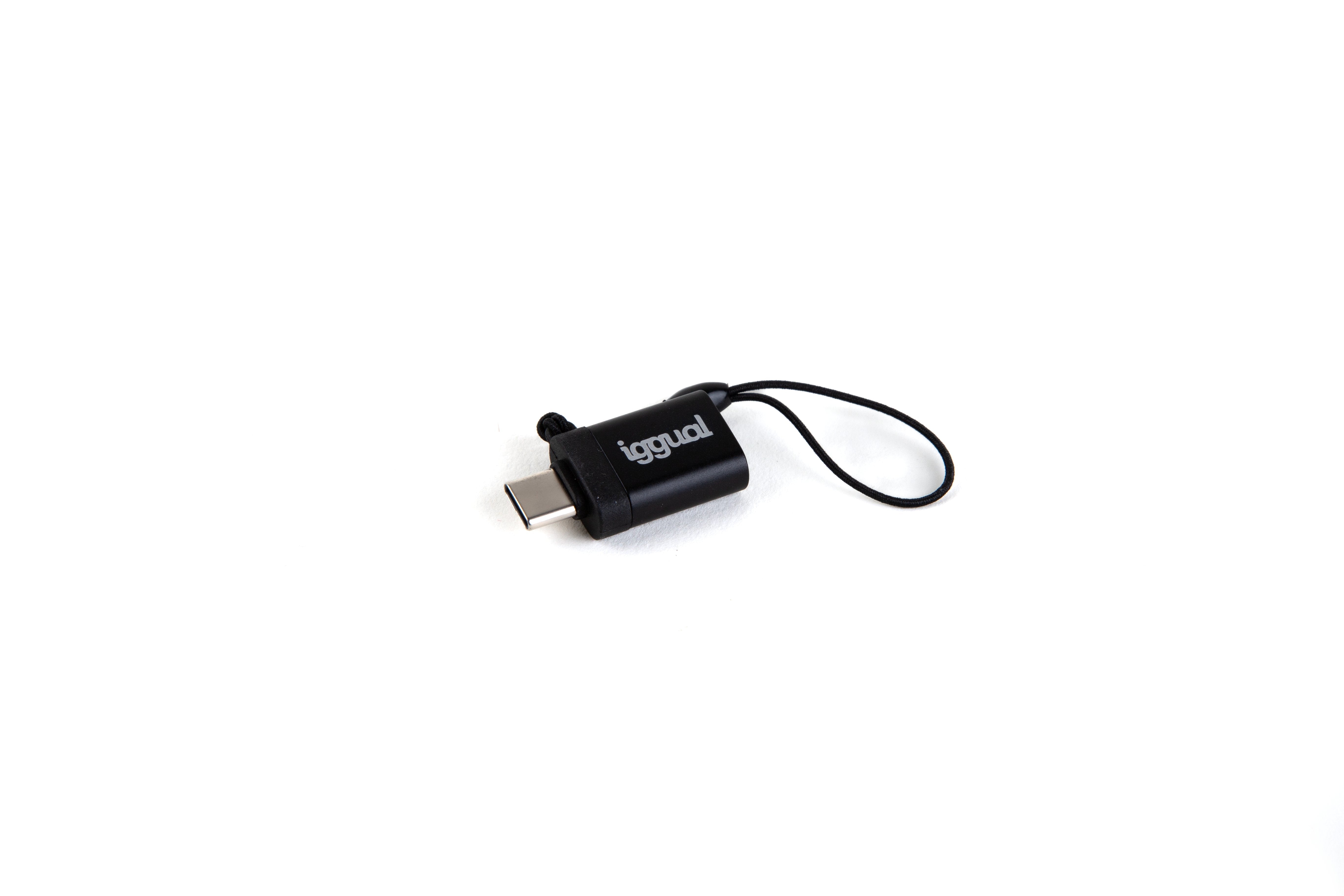 Iggual Adaptador Usb Otg Tipo C A Usb-A 3.1 Negro