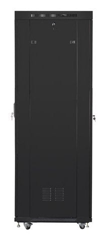 Lanberg Armario Independiente De 19 Pulgadas Gabinete 42u 800x800 Puerta De Vidrio Lcd Paquete Plano Negro