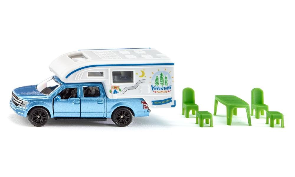 Siku Super Ford Pick-Up Camper Camioneta Ford F150