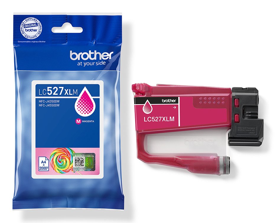 Tinta Brother Magenta De Larga Duracion Lc527xlm 2.000 Paginas