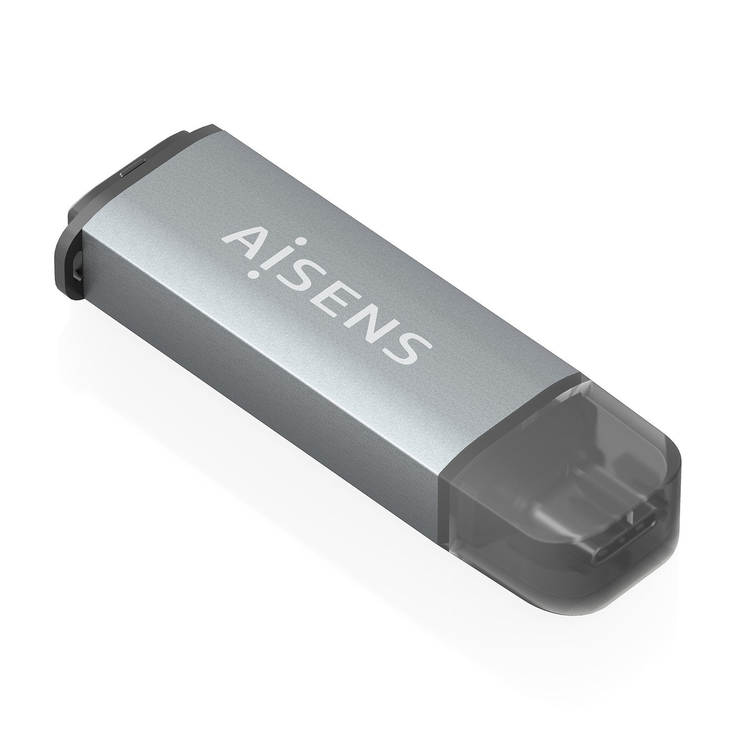 Aisens Lector De Tarjetas Sd, Micro Sd, Mmc, Rs-Mmc, Mmc Micro, Usb-C, Gris