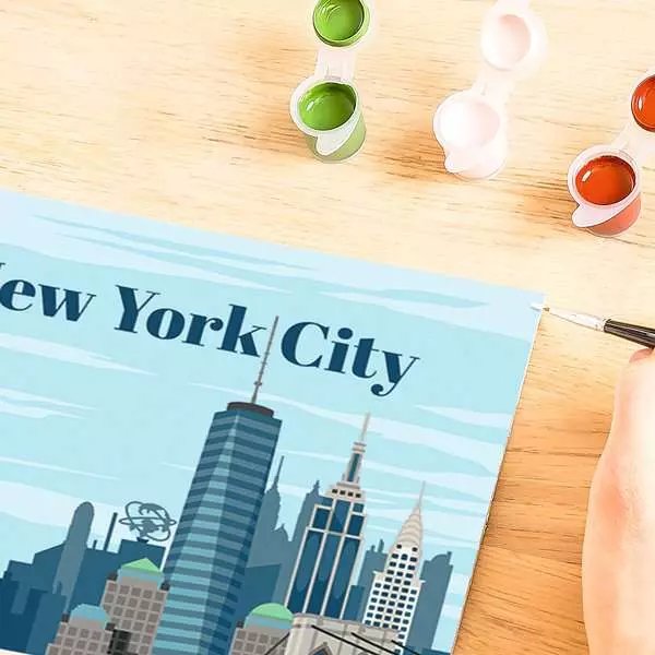 Ravensburger Creart - Colorida Ciudad De Nueva York, Pintura 23686