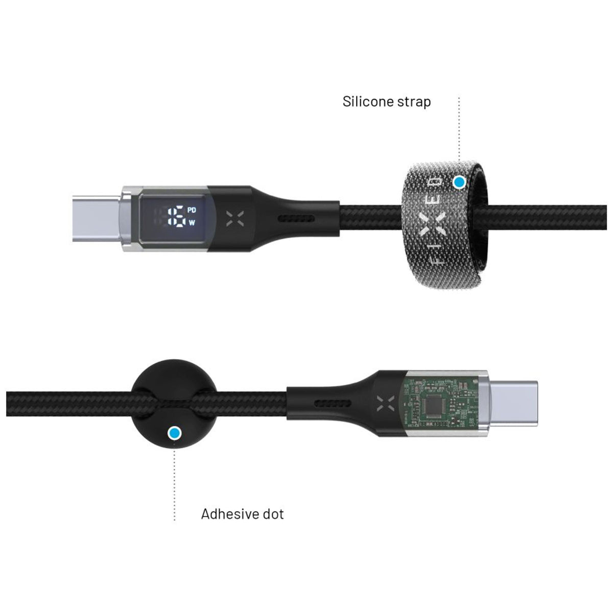 EAN 8591680164820 - FIXED FIXDD-CC2-BK cable USB USB 2.0 2 m USB C 4,8 Gbit/s 100 W Negro imagen 5