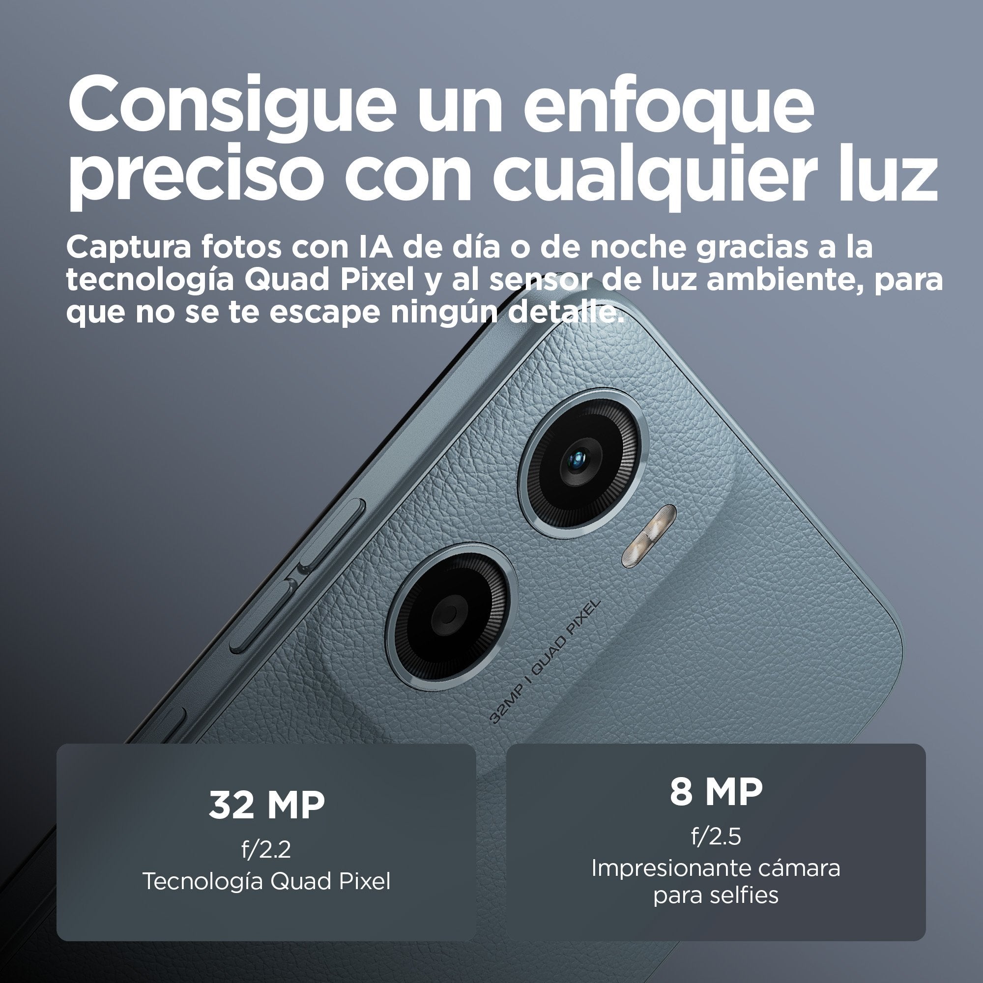 EAN 0840023281662 - Motorola moto e15 16,9 cm (6.67") SIM doble Android 14 Go edition 4G USB Tipo C 2 GB 64 GB 5200 mAh Azul imagen 7