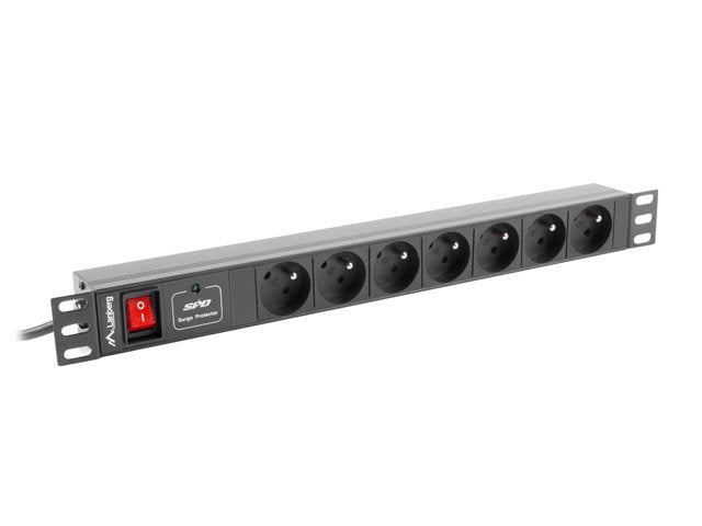EAN 5901969414462 - Lanberg PDU-07E-0200-IEC-BK base múltiple 2 m 7 salidas AC Interior Negro imagen 1