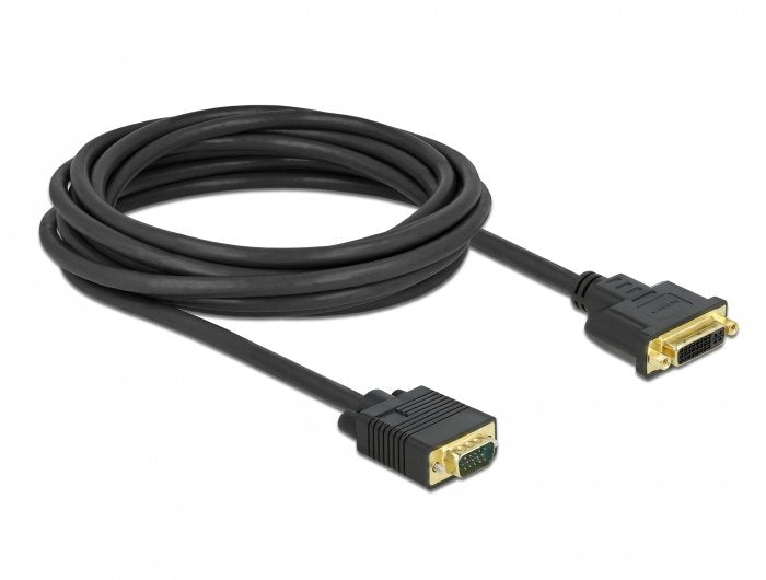 Delock Cable Dvi 24+5 Hembra A Vga Macho 5 M