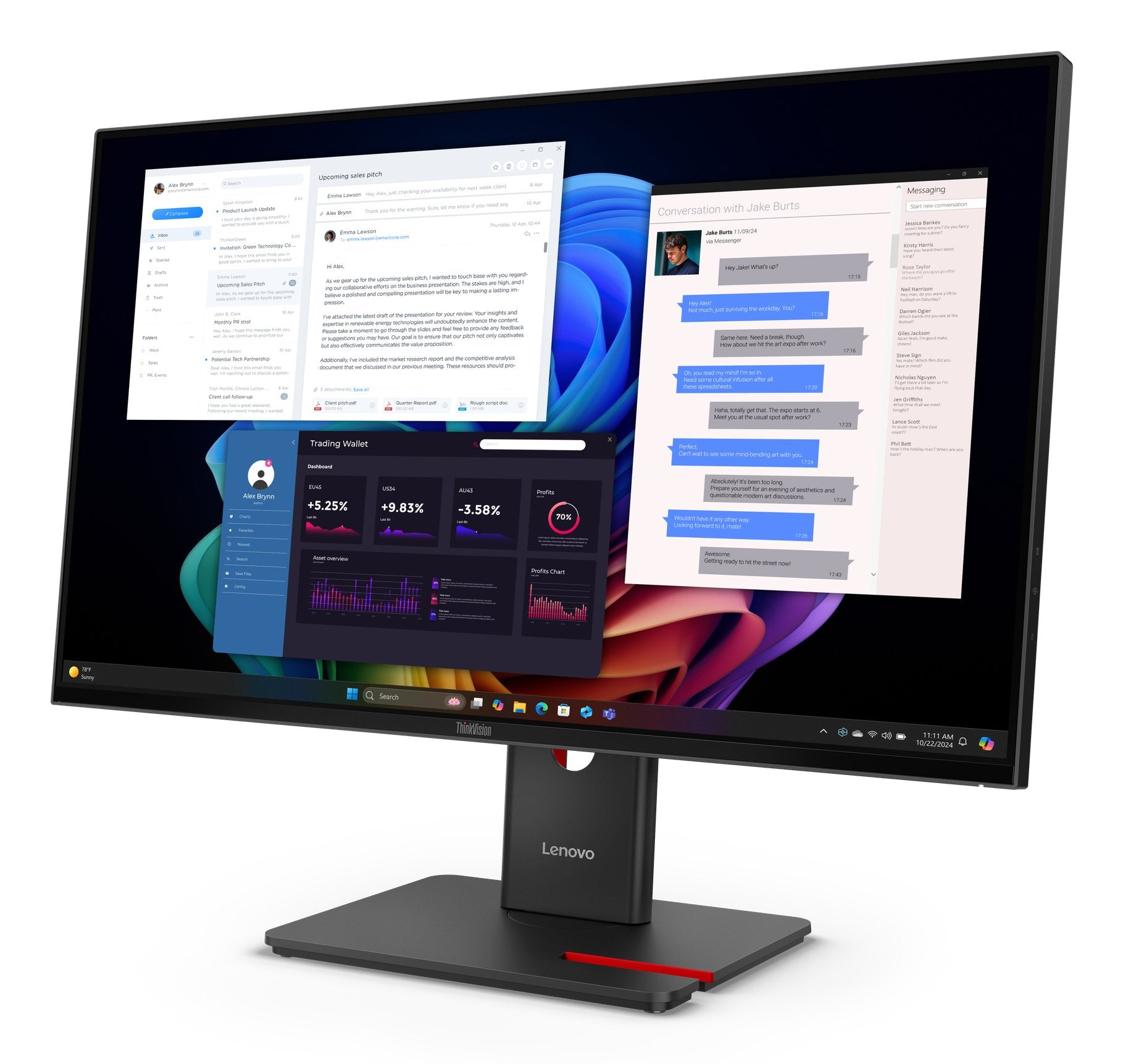 Lenovo Thinkvision T27ud-40 Monitor