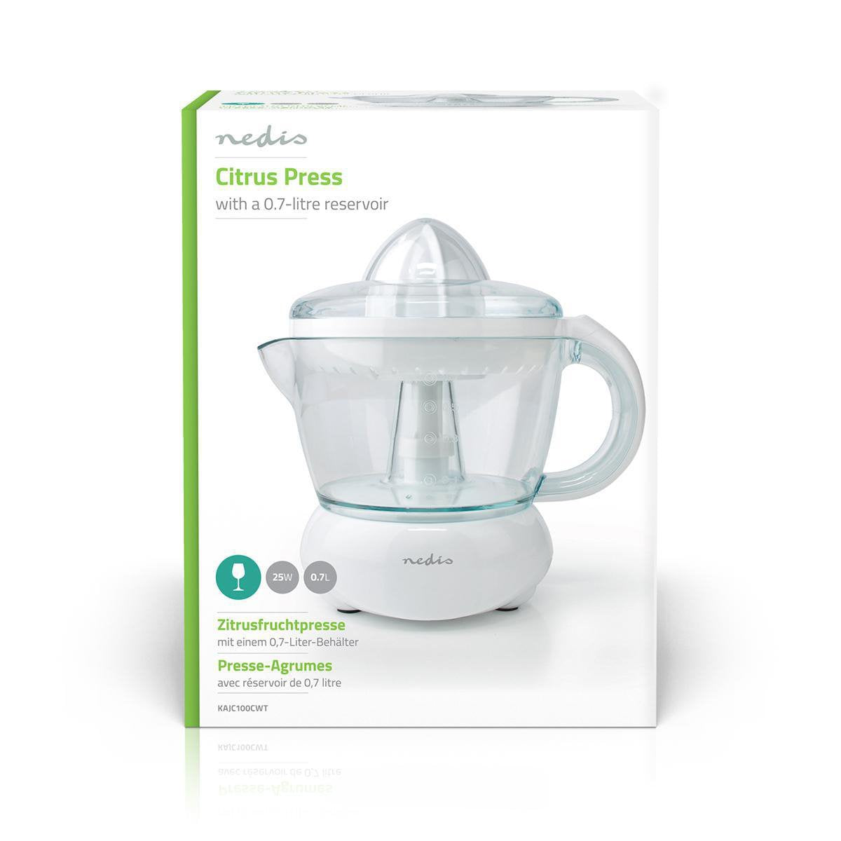 EAN 5412810324163 - Nedis KAJC100CWT prensa de cítricos eléctricos 0,7 L 25 W Blanco imagen 12