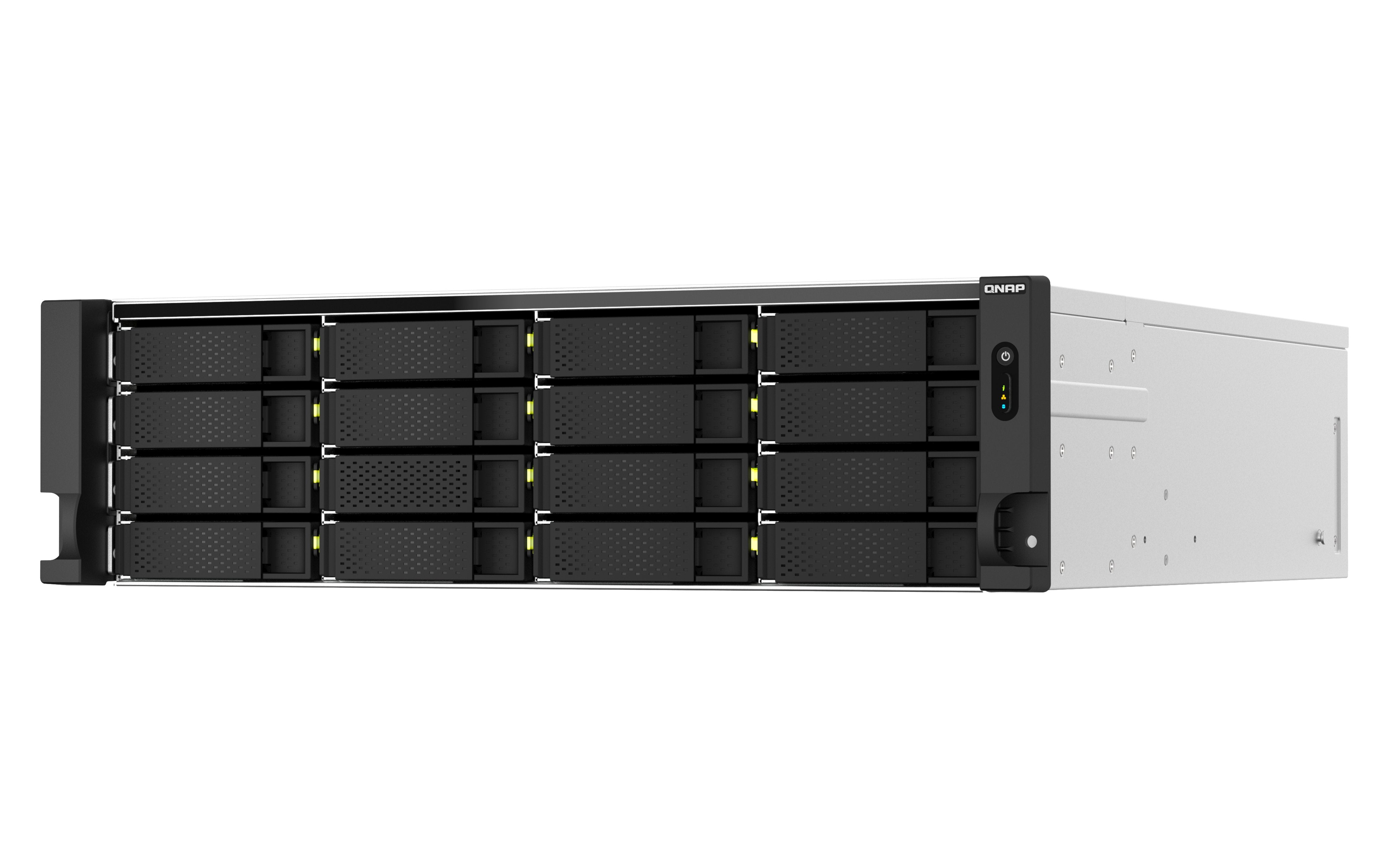 EAN 4711103082263 - QNAP TS-H2287XU-RP NAS Bastidor (3U) Intel Xeon E E-2378 64 GB DDR4 0 TB QuTS hero Negro, Blanco imagen 4