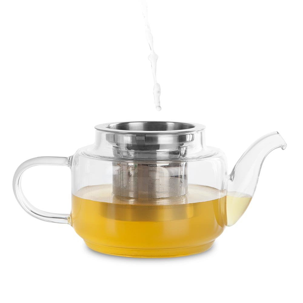 Tetera De Vidrio Orbegozo Ttc 700 Borosilicato - Resistente Al Calor - Filtro Y Tapa De Acero Inoxidable - Capacidad