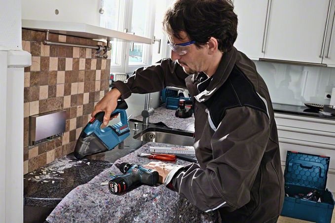 EAN 3165140773195 - Bosch GAS 10,8 V-LI aspiradora de mano Azul Sin bolsa imagen 3