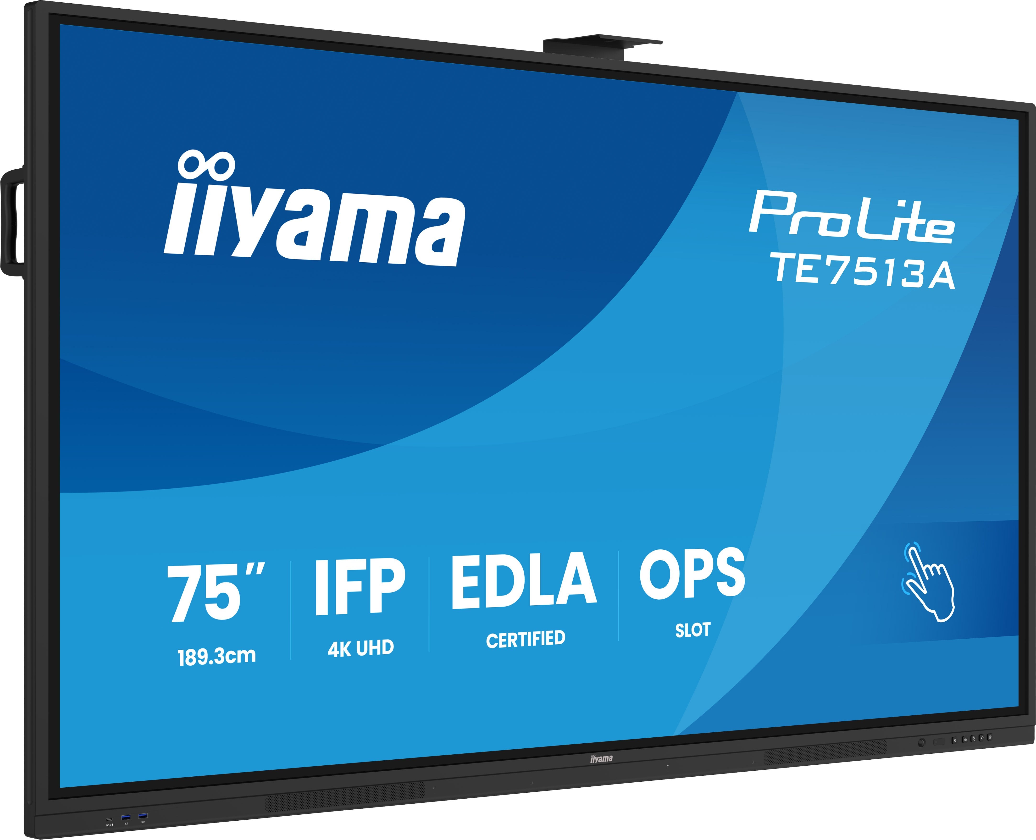 EAN 4948570128129 - iiyama TE7513A-B3AG pantalla de señalización Panel plano interactivo 190,5 cm (75") LCD Wifi 500 cd / m² imagen 5