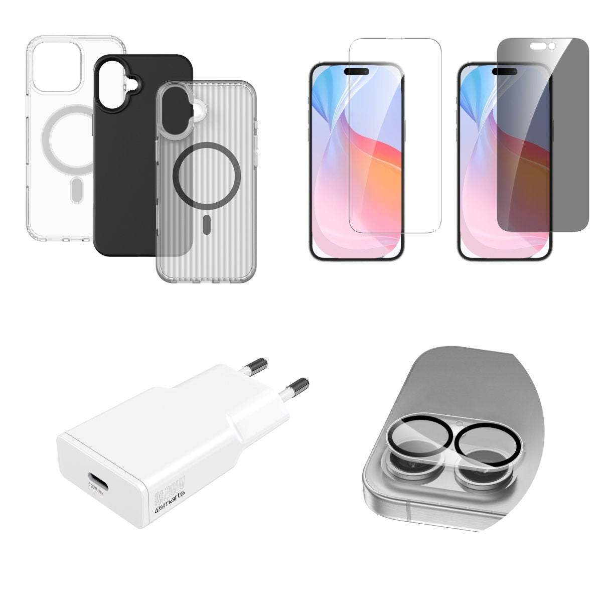 4smarts Value Set Para Apple Iphone 16 Magsafe-Kompatibel