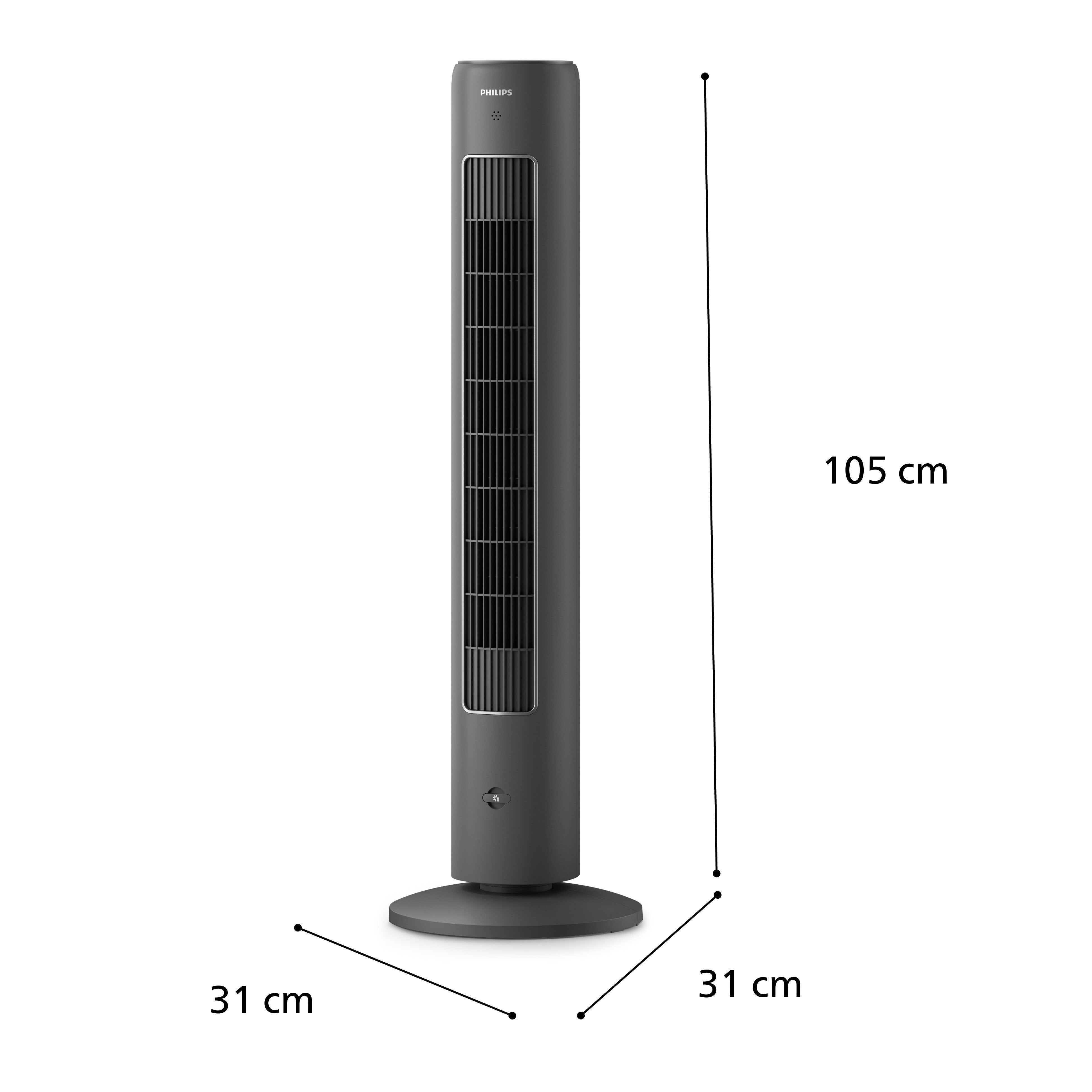 Ventilador Philips Cx5535 11 Tower Fan, Dark Gray