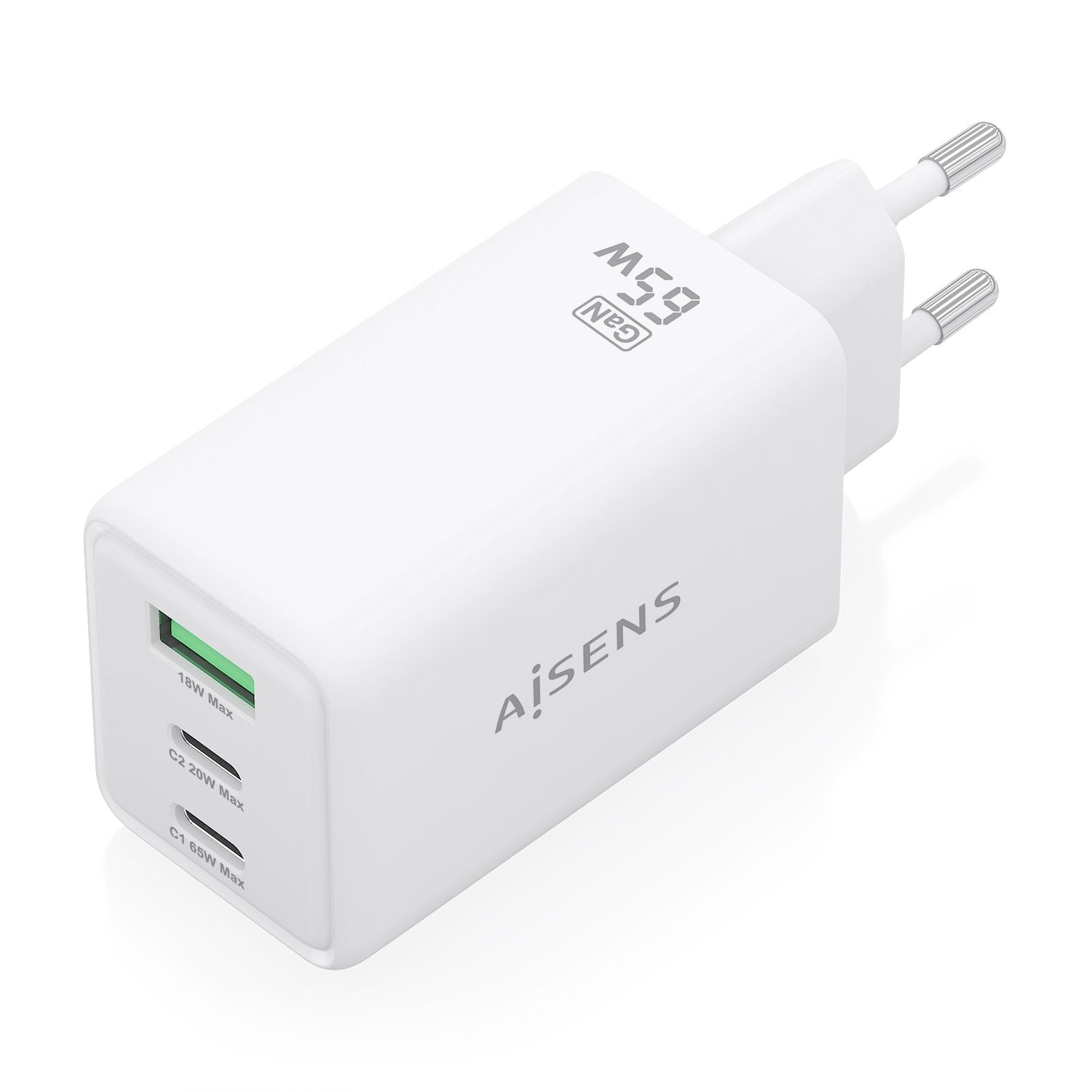 EAN 8435739903940 - AISENS ASCH-65W3P072-W cargador de dispositivo móvil Cámara digital, GPS, Teléfono móvil, Portátil, Smart imagen 2
