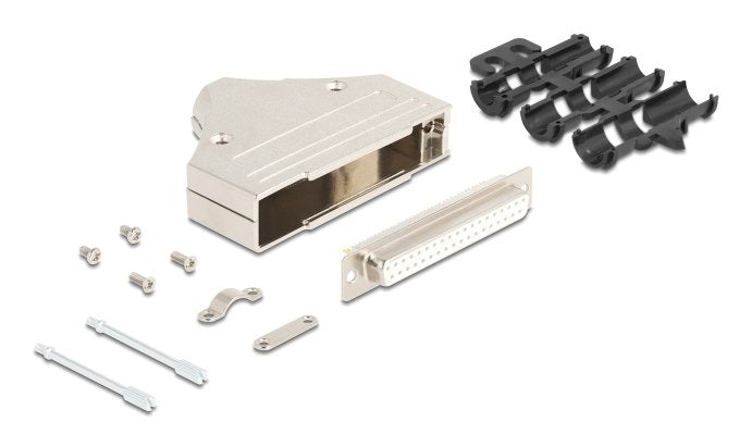 Sub-D Steckergehäuse 37 Pin Aus Metall Inklusive Steckerverbinder Buchse Und Montagematerial