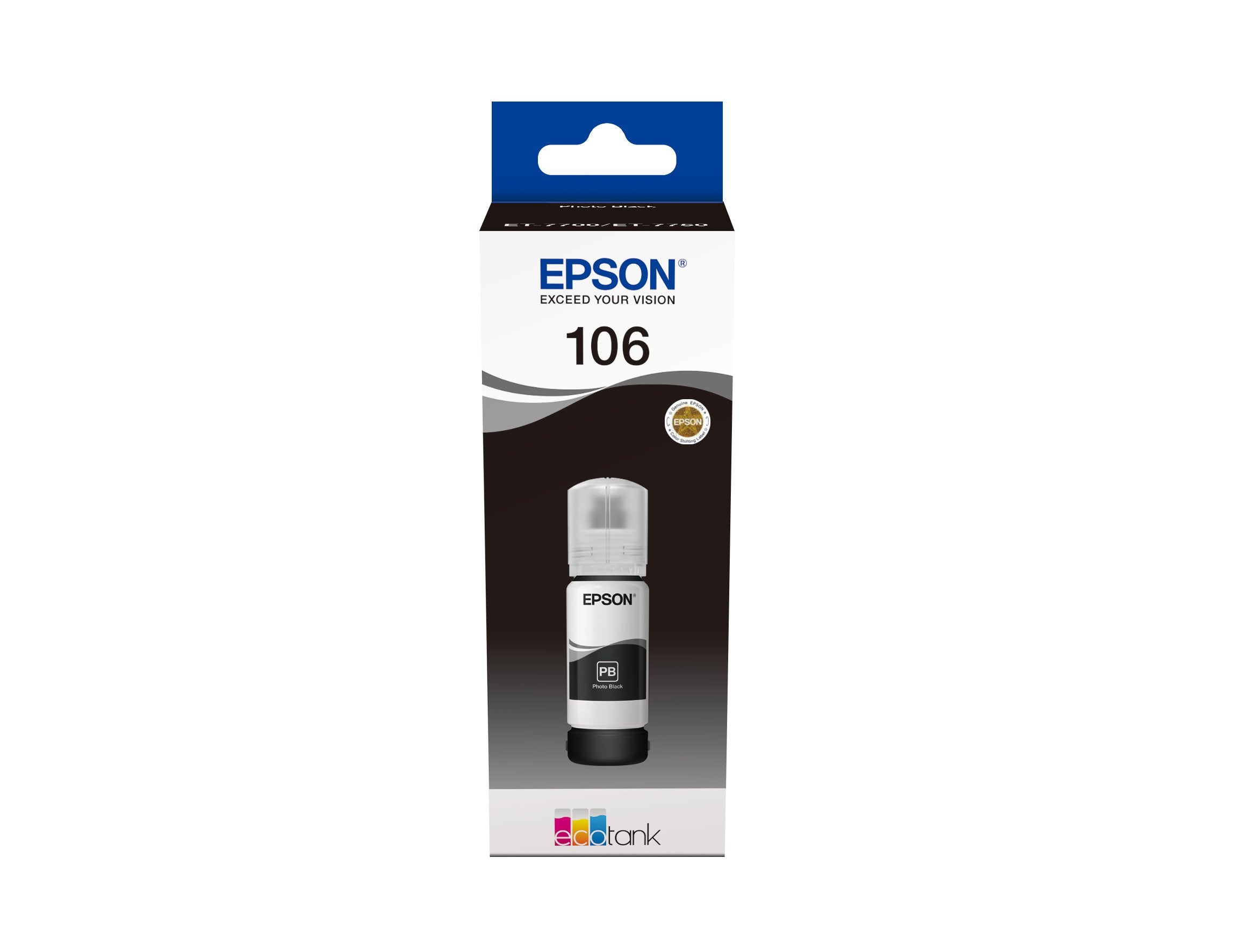Epson 106 Ecotank Photo Black Ink Bottle Et-7700 / Et-7750