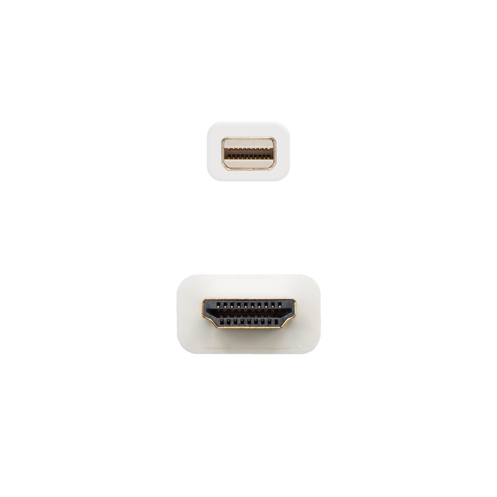 Nanocable Cable Conversor Mini Dp Macho A Hdmi V1.4 Macho 2m - Blanco