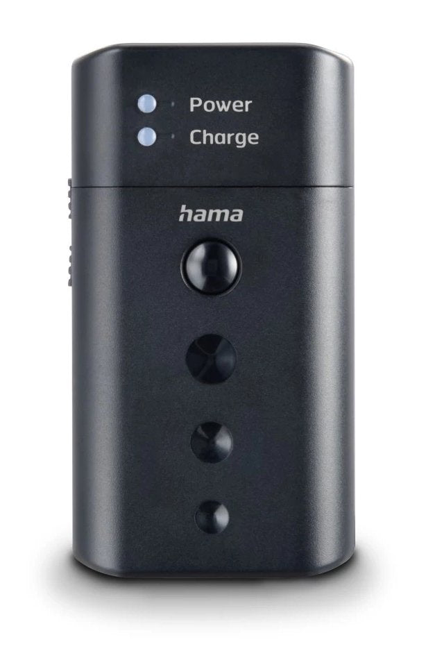 Cargador Pilas Recargables Hama Delta Travel Universal Baterias De Litio Y Nimh Usb-C Color Negro