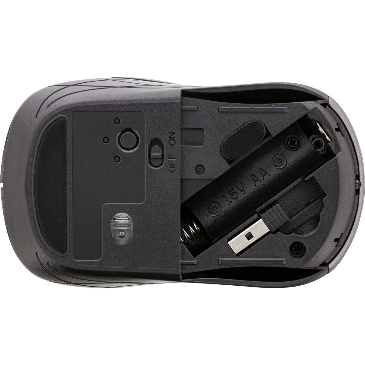 Ratón Inline 3 En 1, Bluetooth + 2x 2,4 Ghz, 5 Botones, Óptico, Gris/Negro