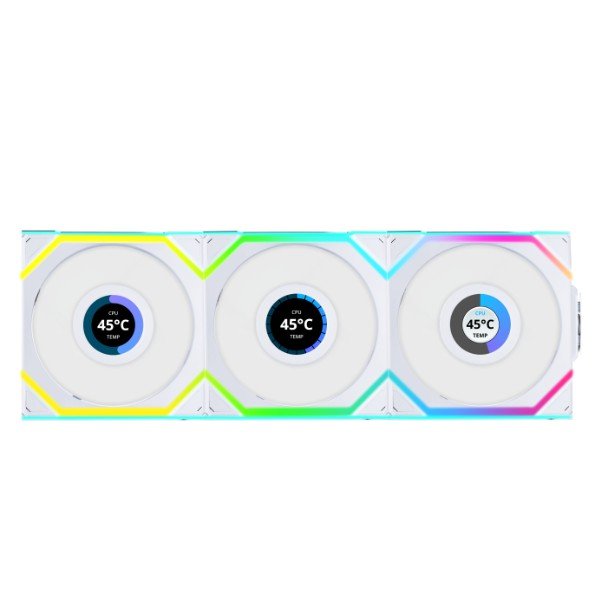 EAN 4718466016829 - Lian Li UNI FAN SL Wireless LCD 120 Carcasa del ordenador Ventilador 12 cm Blanco 3 pieza(s) imagen 3