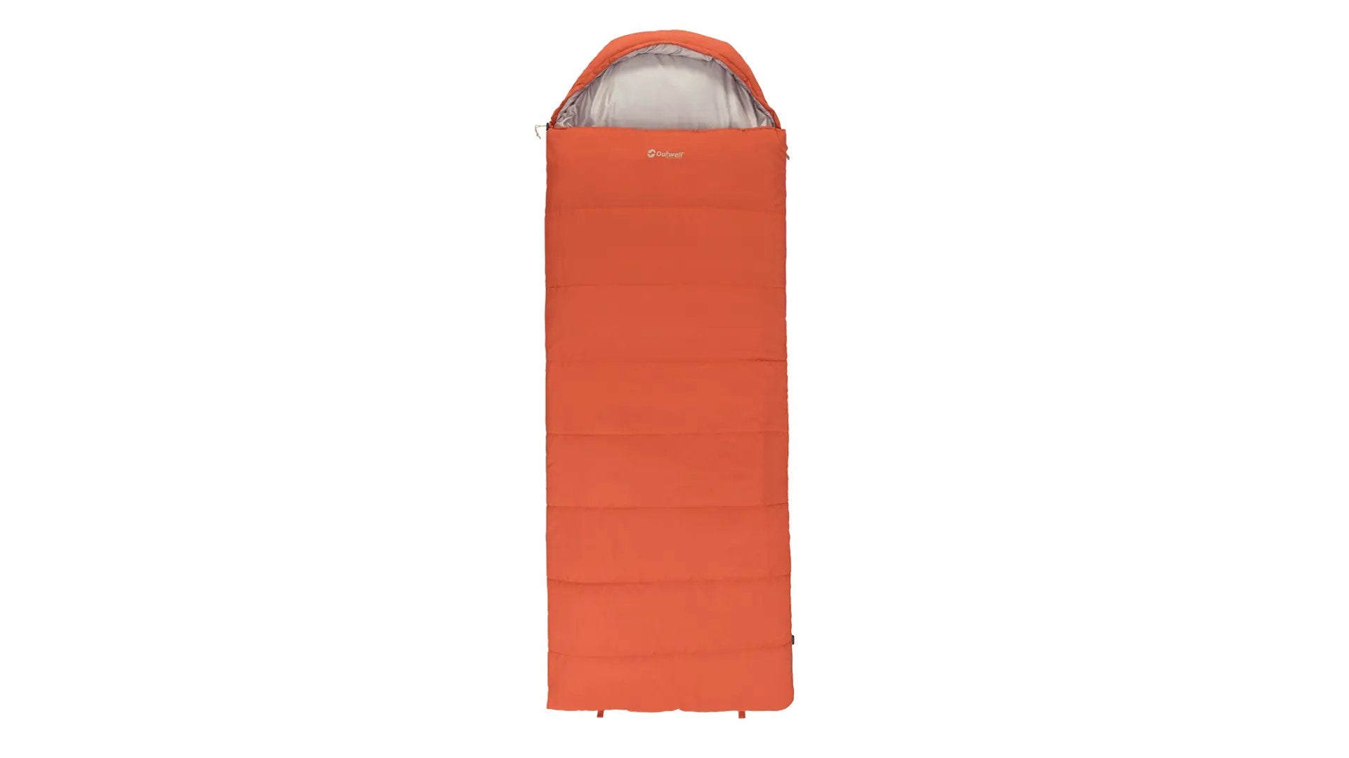 Outwell Campion Lux Sleeping Bag, Left Zipper, Orange
