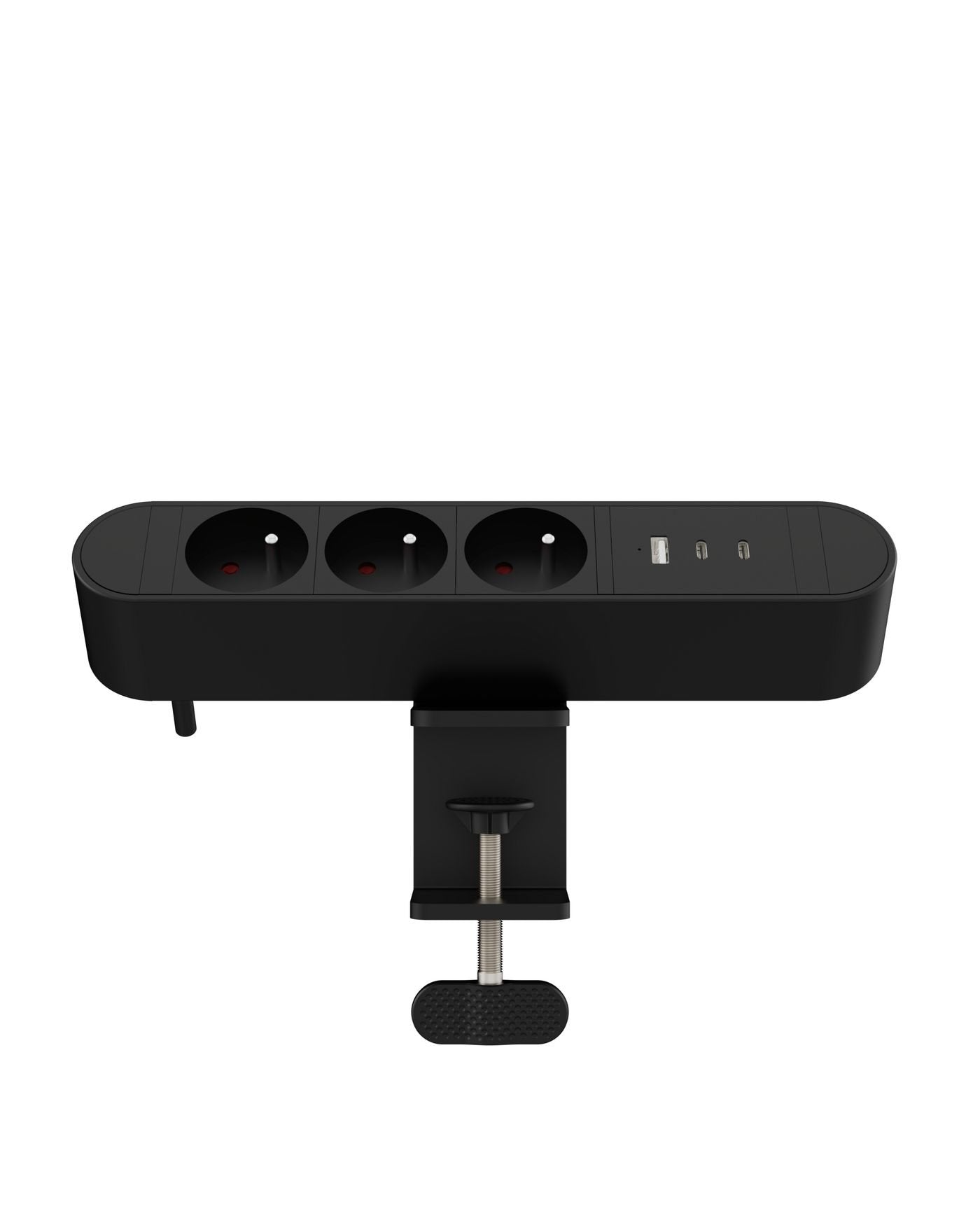 Multi Desktop Power Socket 3 Ways French, 1 X Usb-A, 2 X