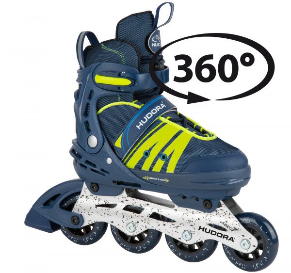 Hudora 28450, Patines En Línea Azul/Amarillo