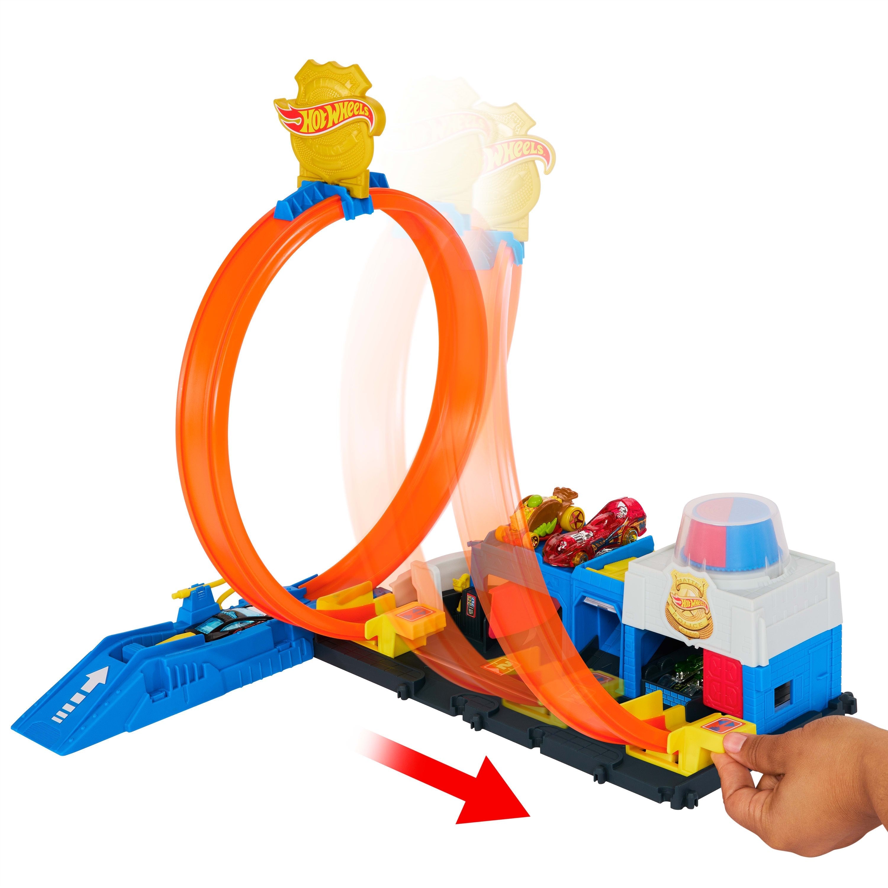 Hot Wheels Hot Wheels City Super Comisaría De Policía, Construcción De Juegos Jbm71