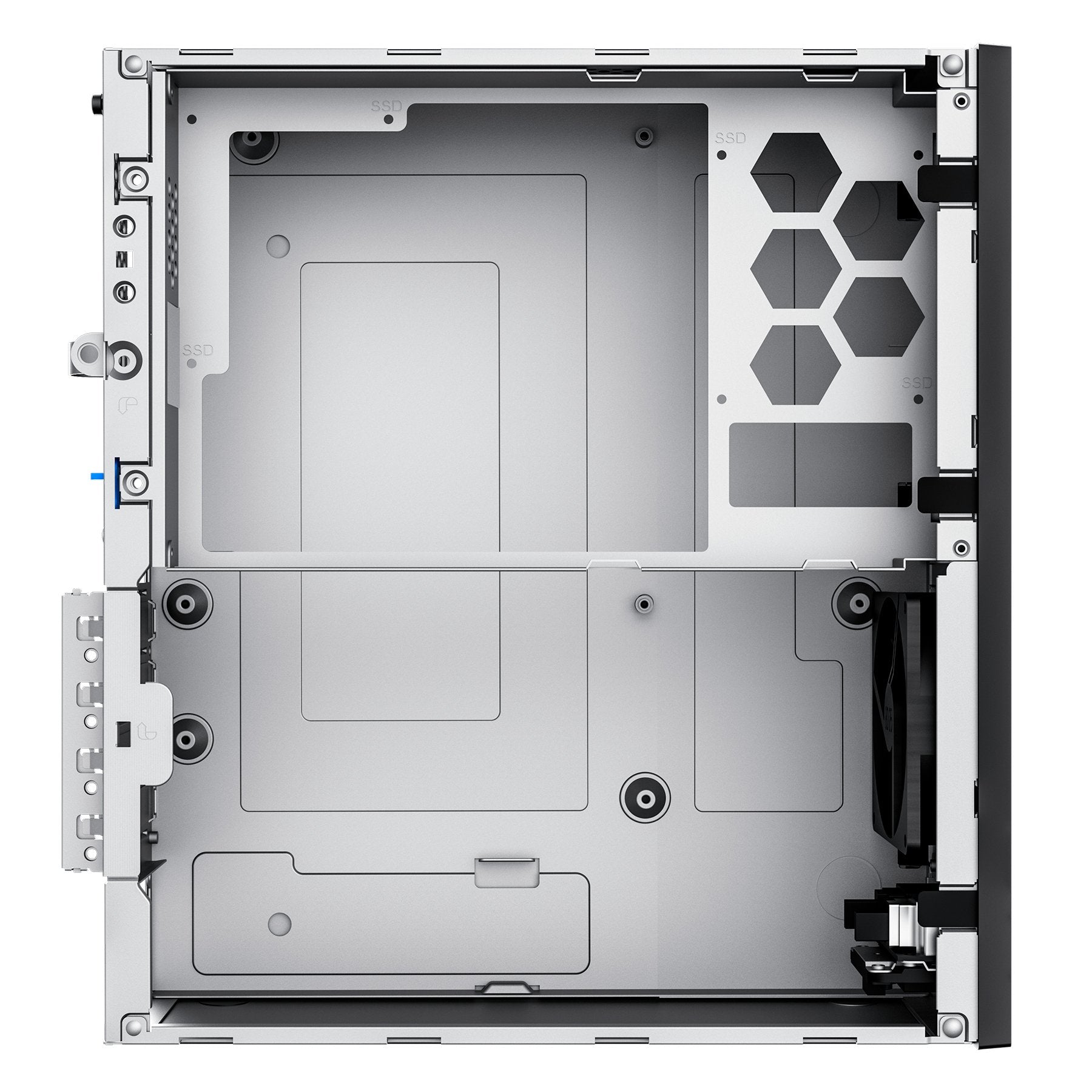 Caja Pc Unykach Uk3006 Slim Microatx Con Fuente De Alimentacion 150w - Tamaño Disco Soportado 2.5" - Usb-A 2.0/3., Usb-C Y