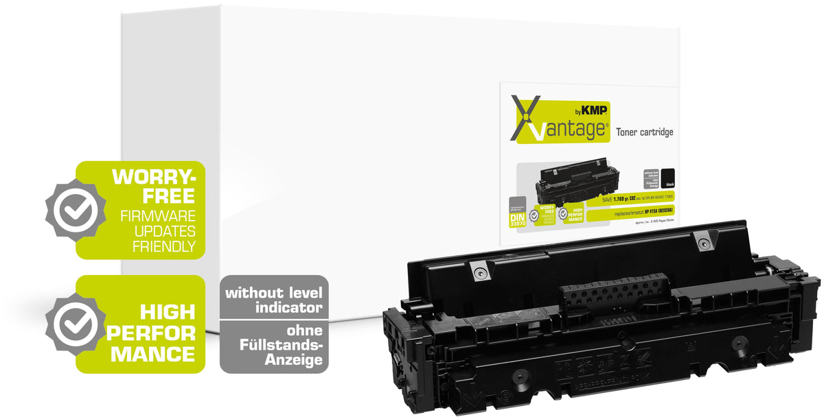 Kmp Xvantage Toner Hp415a (W2030a) 2400 Páginas Black Remanufactured