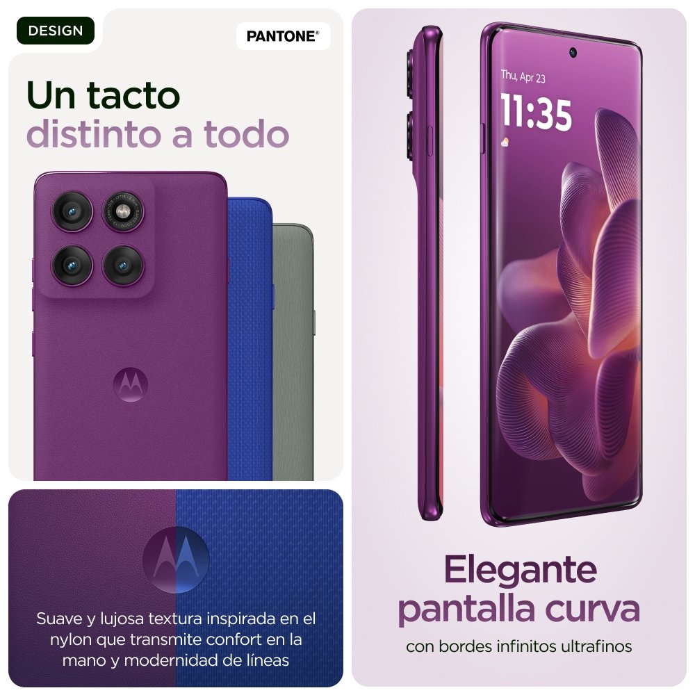 EAN 0840023288913 - Motorola edge 60 pro 16,9 cm (6.67") SIM doble Android 15 5G USB Tipo C 12 GB 512 GB 6000 mAh Púrpura imagen 16