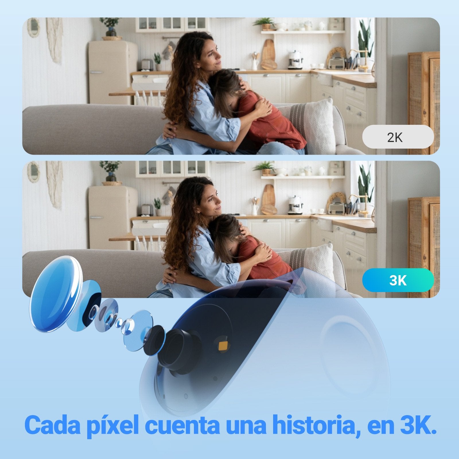 EAN 6941545642147 - EZVIZ H6c G1 3K Esférico Cámara de seguridad IP Interior 2880 x 1620 Pixeles Techo/Pared/Escritorio imagen 42