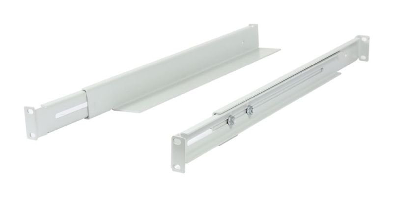 Allnet 19\"Schrank, Zbh. L-Schiene, Variabel, L=502-849mm, Lichtgris, 1 Paar(2mück),