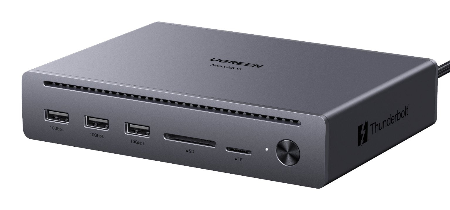 Ugreen Maxidok 10-In-1 Thunderbolt 5 Estación De Acoplamiento (Plateado) 75795f