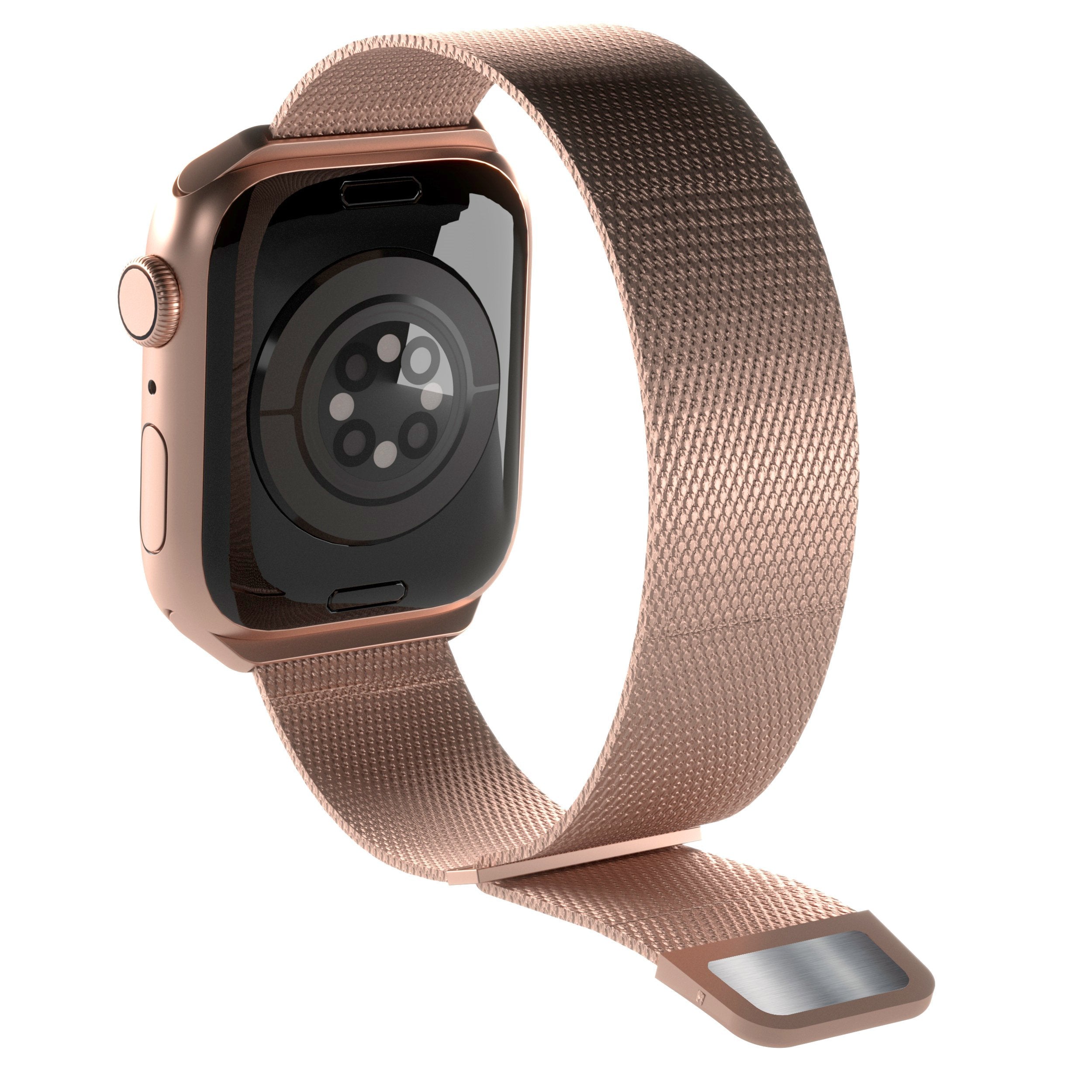 Puro Milanese Magnetic Band - Pasek Ze Stali Nierdzewnej Do Apple Watch 38/40/41 Mm (Rózowe Zloto)