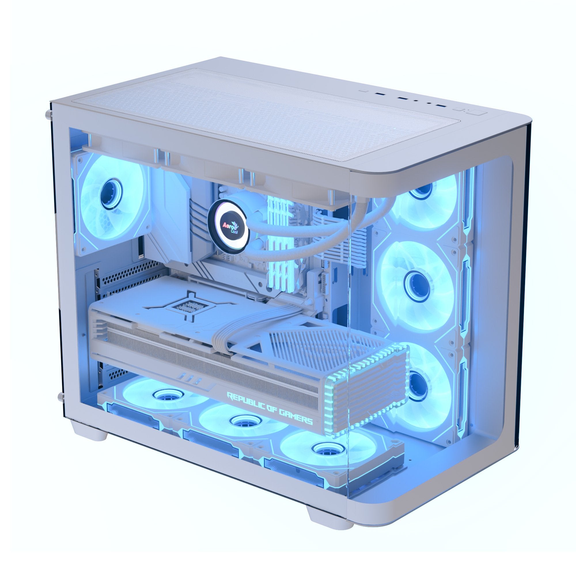 EAN 4711530960509 - Aerocool P500C Midi Tower Blanco imagen 3