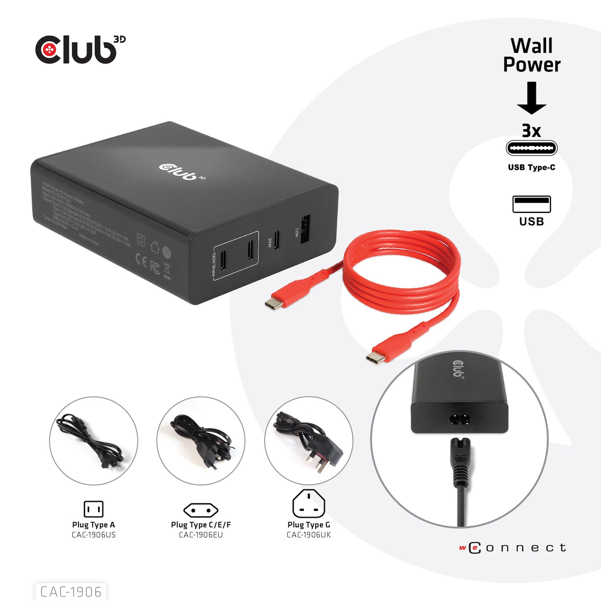 EAN 8719214472276 - CLUB3D CAC-1906 cargador de dispositivo móvil Universal Negro CC Interior imagen 9