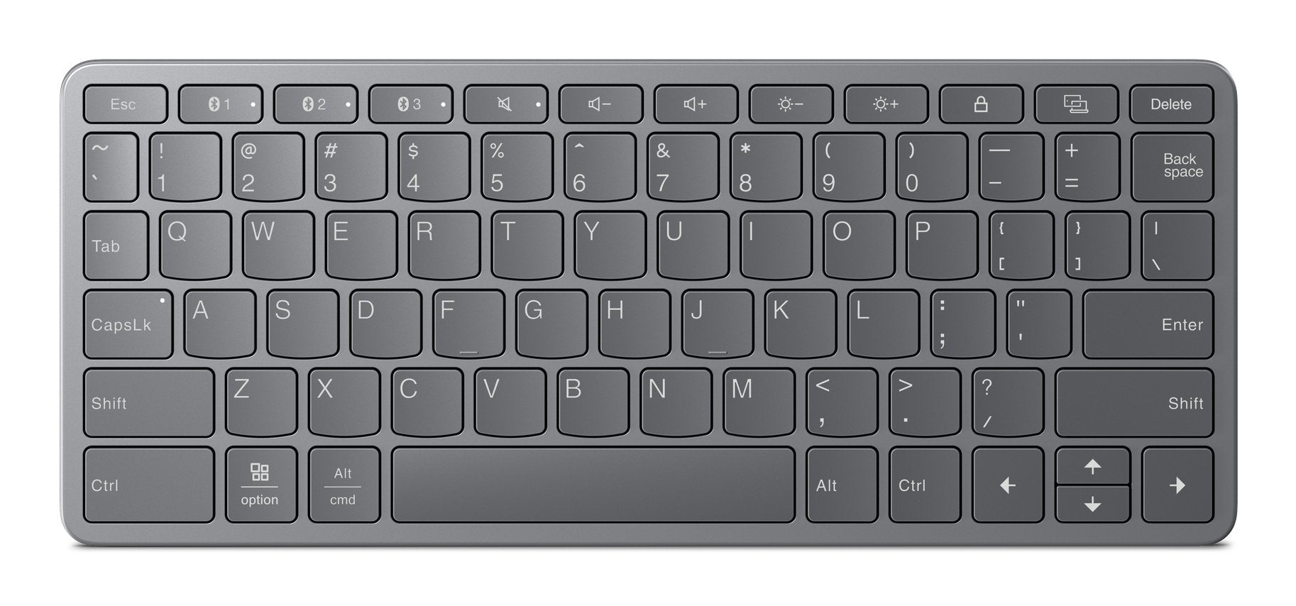 EAN 0197530415173 - Lenovo Multi-Device Wireless Keyboard USB Tipo C Gris imagen 1