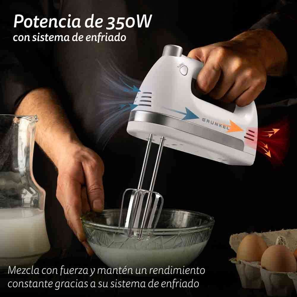 EAN 8426156017105 - Grunkel AM-350TURBO5BOWL batidora Batidora de varillas 350 W Blanco imagen 4